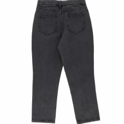 Enfant Galeries Lafayette & Kids Jean mom Anna en Toile de coton bio gris foncé