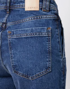 Femme Esprit Jean mom en Coton épais bleu moyen