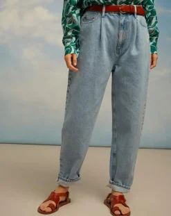 Best Chloé Stora Jean mom en Toile de coton Raisin bleu