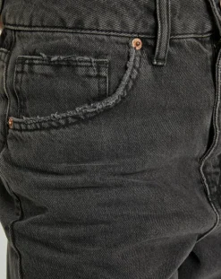 Femme Urban Outfitters Jean mom en Toile de Coton délavé noir