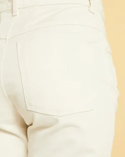 Femme Acquaverde Jean mom Frida crème