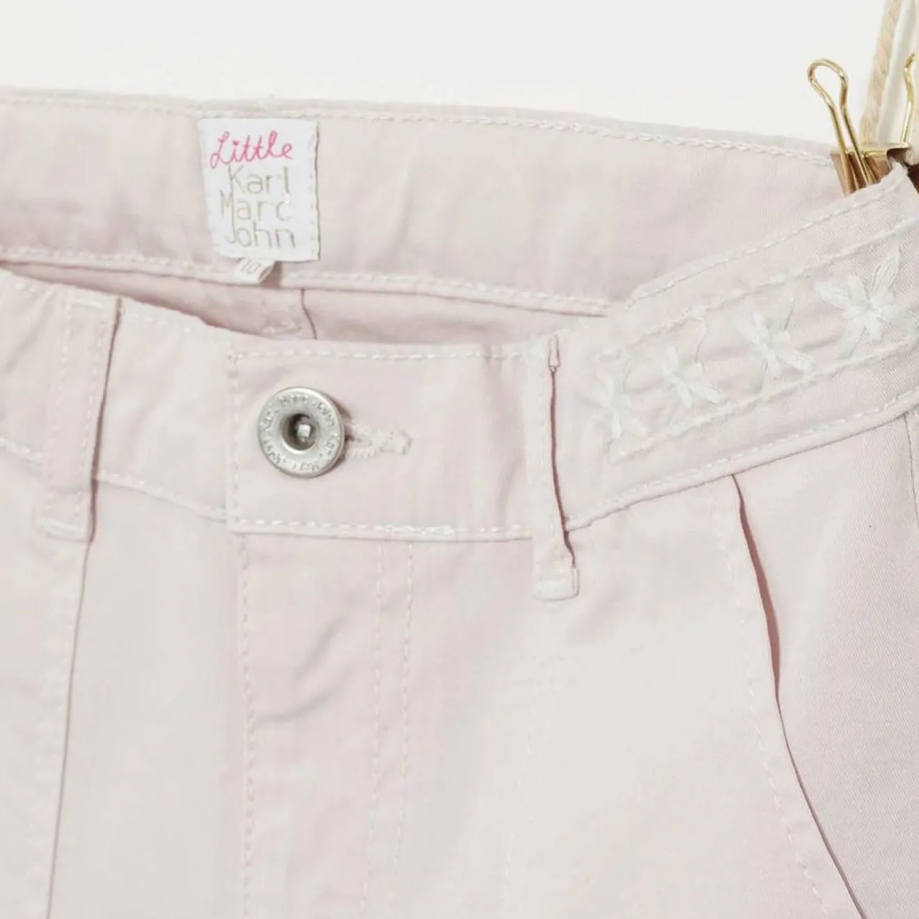 Discount Karl Marc John Jean Palty en Coton brodé rose pâle