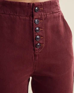 Femme Chloé Stora Jean Patt bordeaux