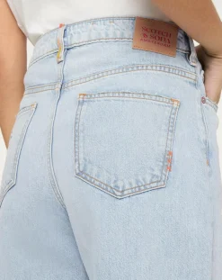 New Scotch & Soda Jean Regular Fit Abrasion bleu clair