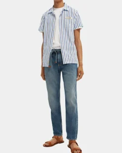 Homme Scotch & Soda Jean Regular Fit Spin Chino bleu moyen