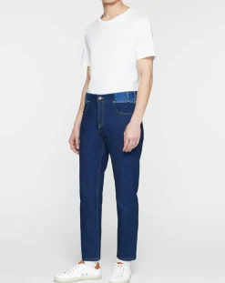 Outlet Scotch & Soda Jean Regular Fit taille haute bleu