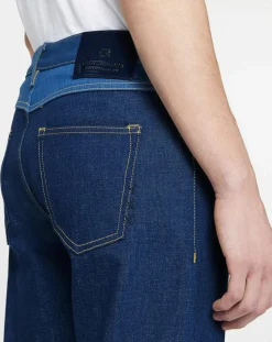 Outlet Scotch & Soda Jean Regular Fit taille haute bleu