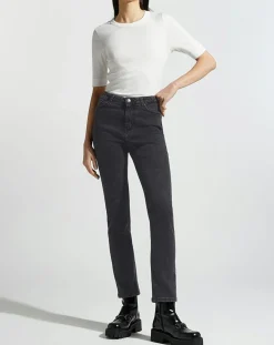 Femme Galeries Lafayette Jean Regular gris