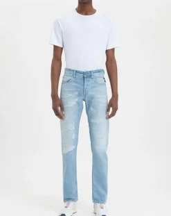New Replay Jean Regular grover aged 20y destroyed bleu clair