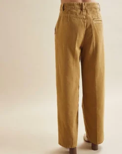 Femme Chloé Stora Jean Russel bronze olive