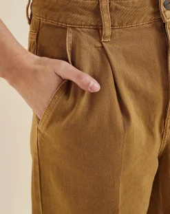 Femme Chloé Stora Jean Russel bronze olive