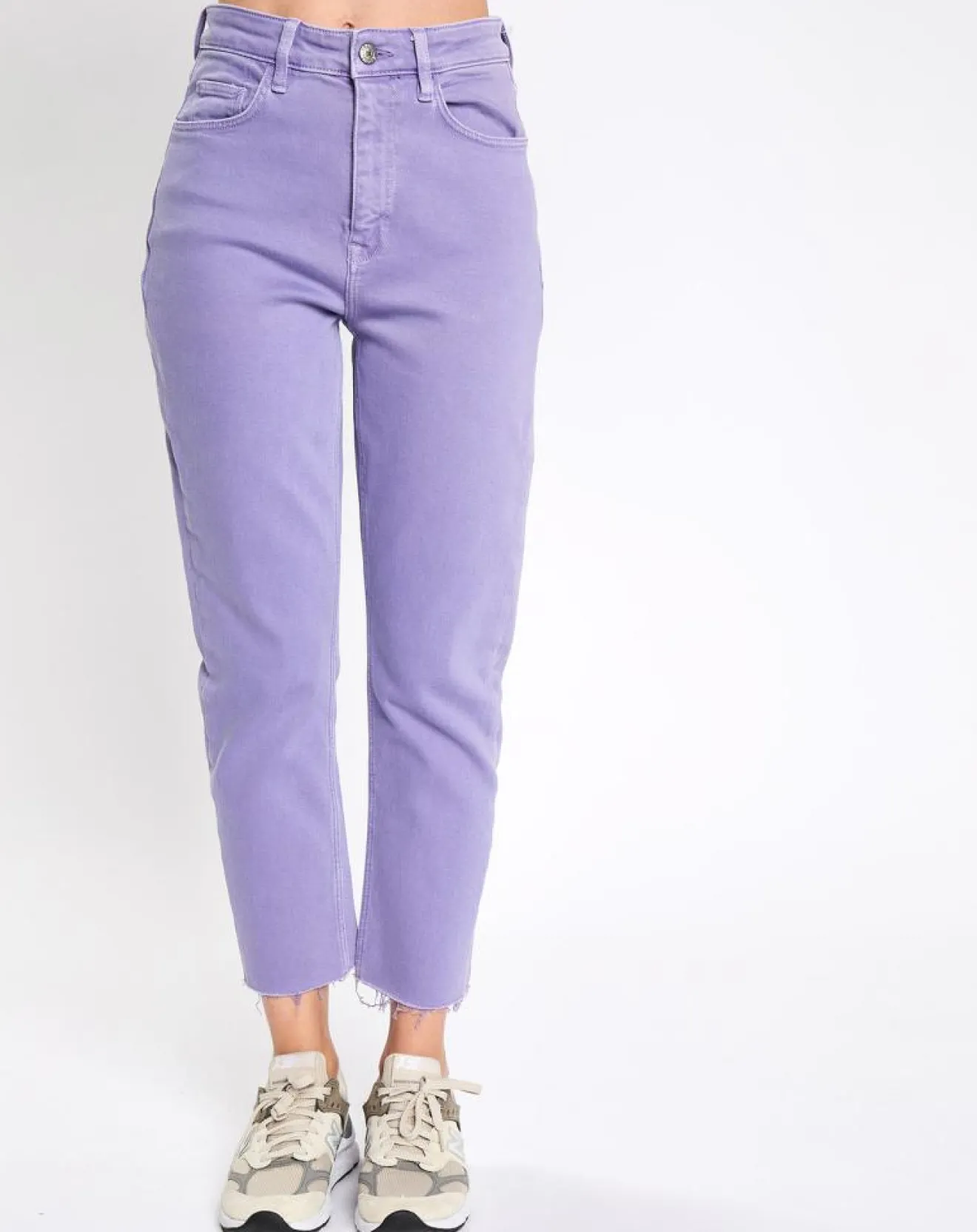 Femme Esprit Jean 90's bord franc violet