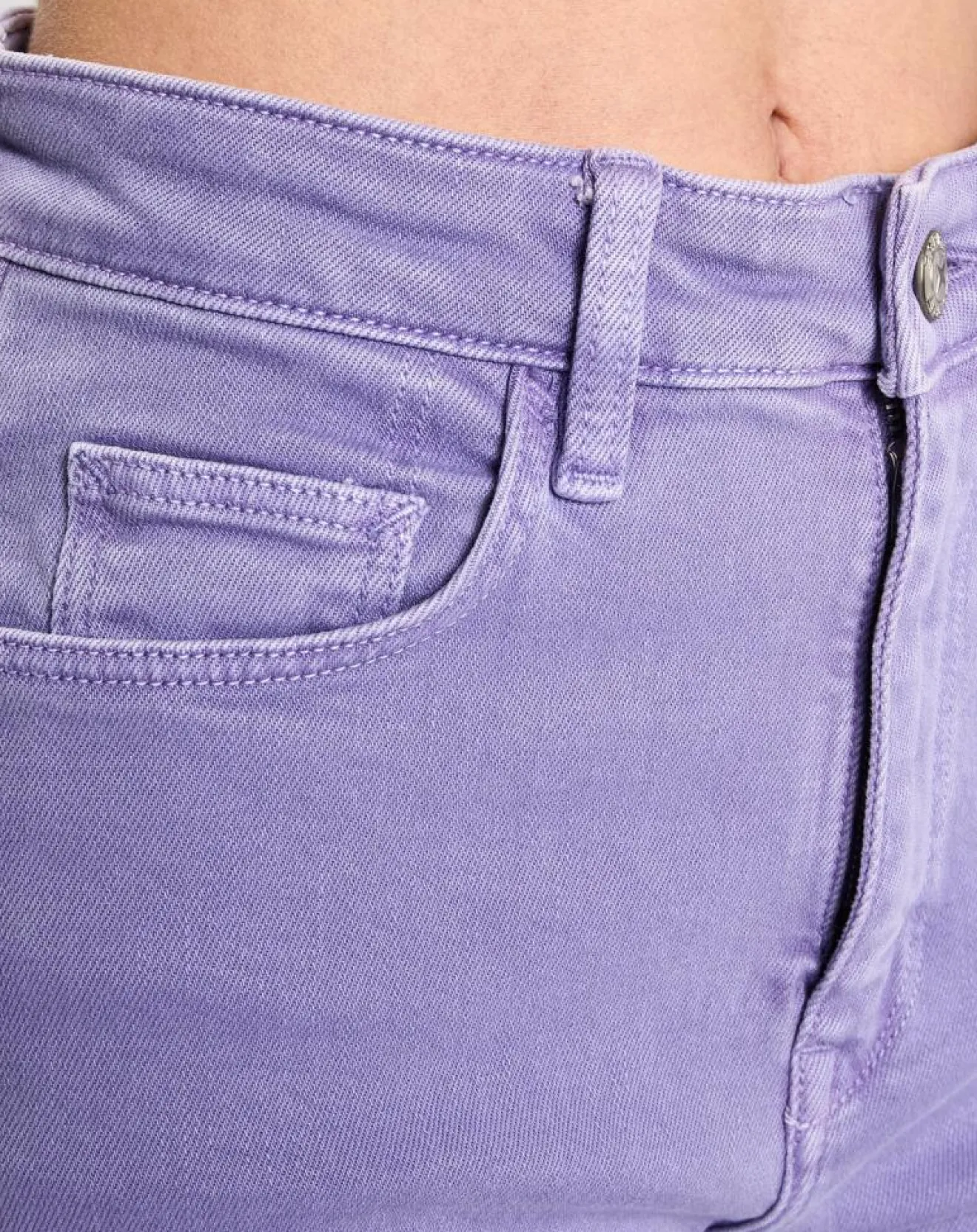 Femme Esprit Jean 90's bord franc violet