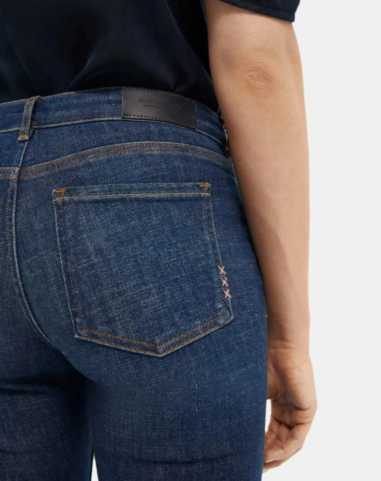 Femme Scotch & Soda Jean Skinny Bohemienne Tr bleu foncé