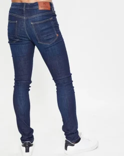 Homme Kaporal 5 Jean Skinny Dadas bleu brut