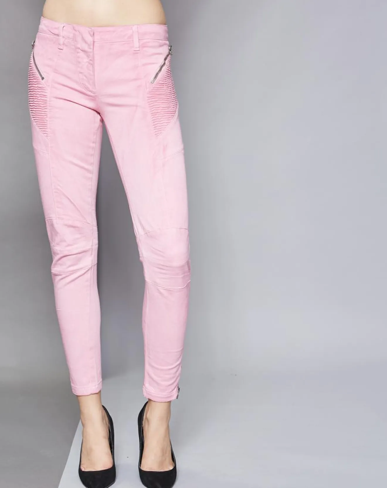 Femme Pierre Balmain Jean Skinny délavé rose