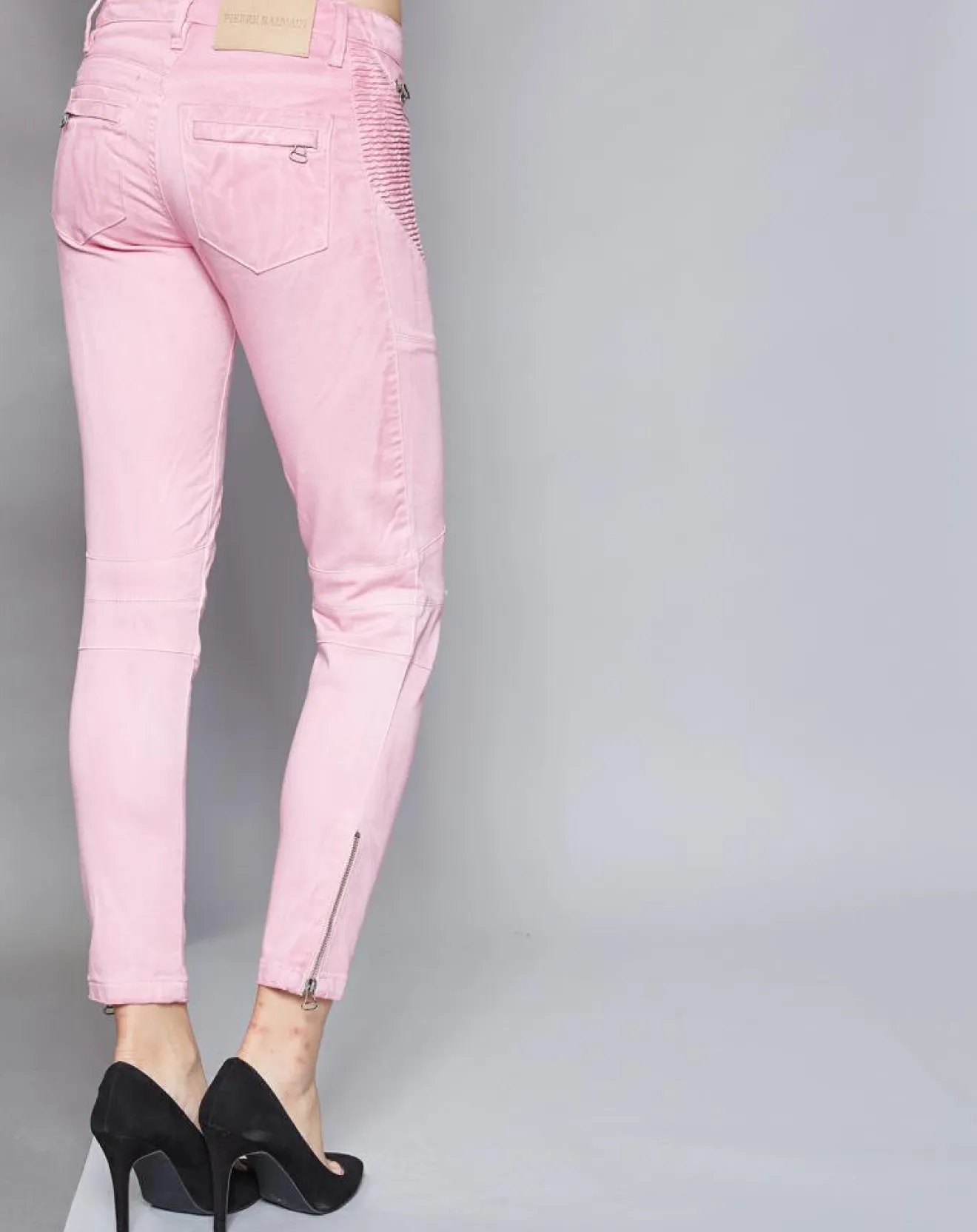 Femme Pierre Balmain Jean Skinny délavé rose