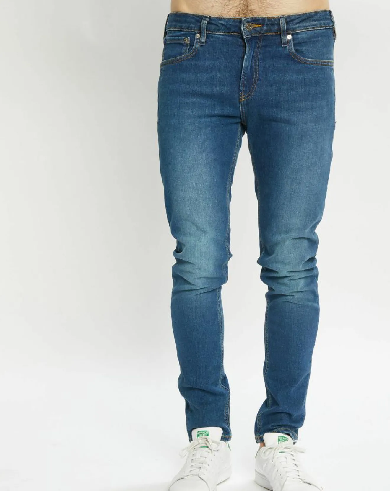 Sale Scotch & Soda Jean Skinny Fit en Coton Bio mélangé bleu