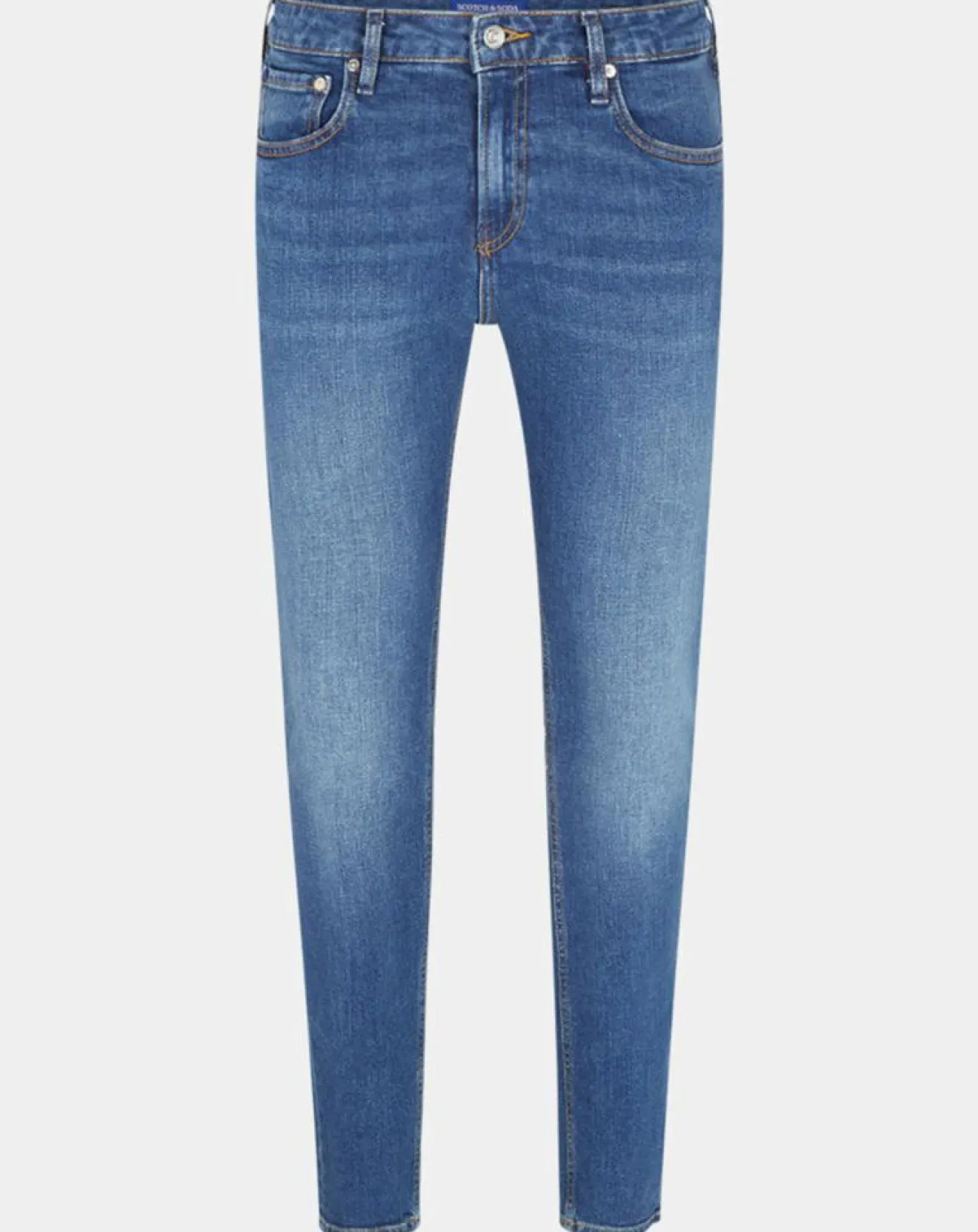 Sale Scotch & Soda Jean Skinny Fit en Coton Bio mélangé bleu