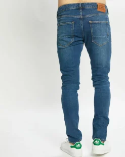 Sale Scotch & Soda Jean Skinny Fit en Coton Bio mélangé bleu