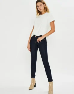 Femme Lee Jean skinny Scarlett One Wash bleu foncé