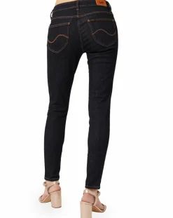 Femme Lee Jean skinny Scarlett One Wash bleu foncé
