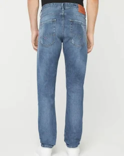 Best Replay Jean Slim 100% Coton Bio Broken Eged Willbi bleu moyen