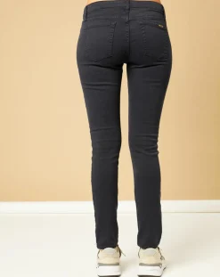 Acquaverde Jean slim 7/8 Scarlett bleu marine