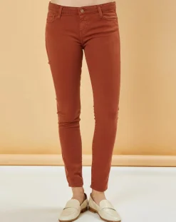 Best Acquaverde Jean slim 7/8 Scarlett camel