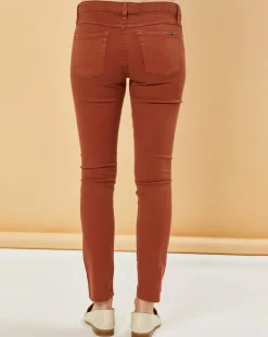 Best Acquaverde Jean slim 7/8 Scarlett camel