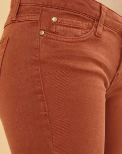 Best Acquaverde Jean slim 7/8 Scarlett camel