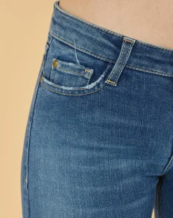 Femme Acquaverde Jean slim 7/8 Scarlett worn