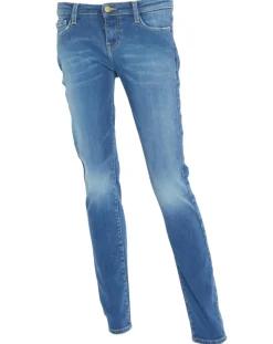 Femme Acquaverde Jean slim 7/8 Scarlett worn
