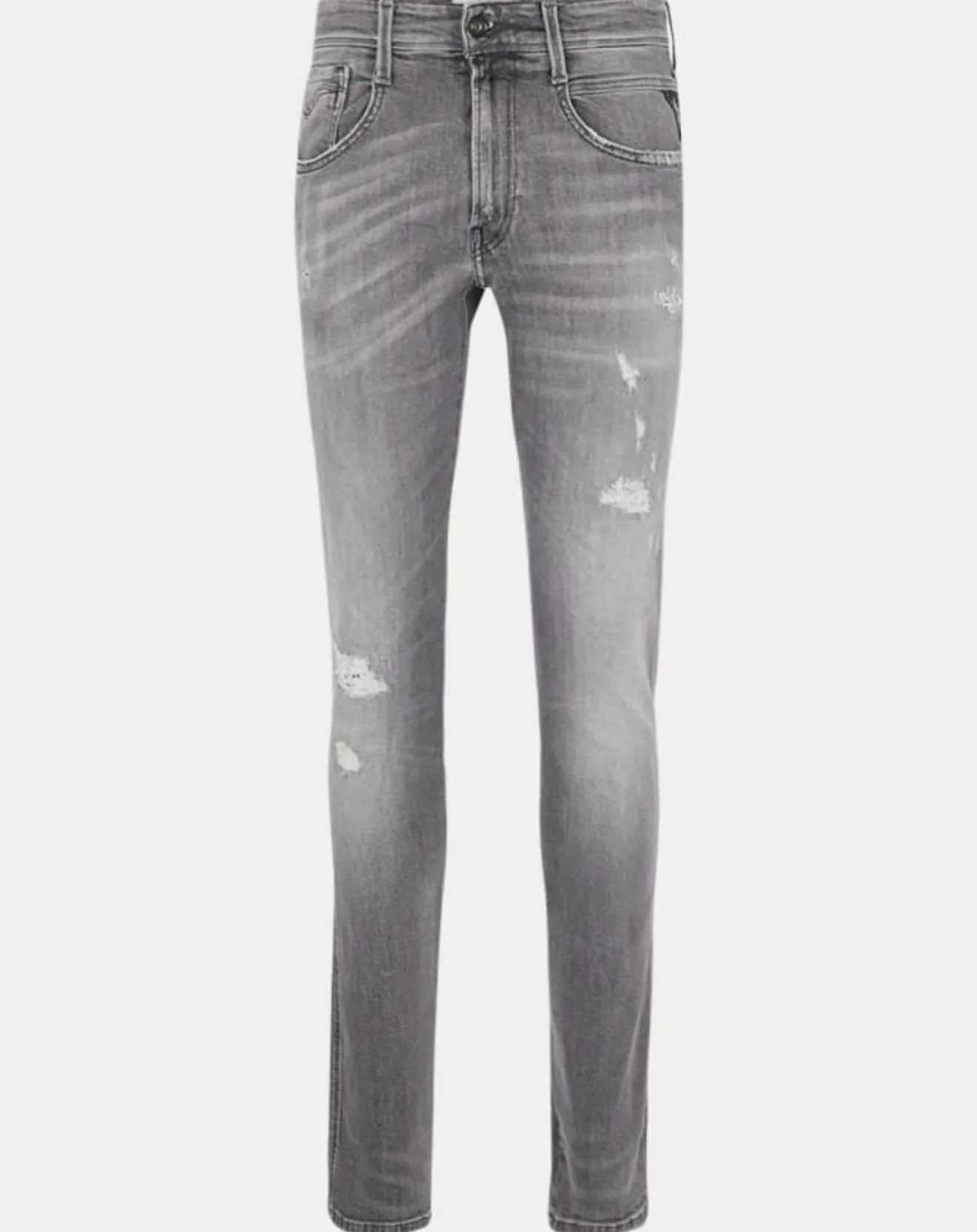 Homme Replay Jean Slim Aged Eco Anbass gris moyen