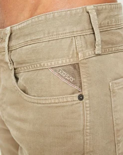 Homme Replay Jean Slim Anbass Hyper Color beige