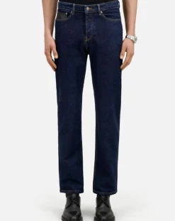 Hot The Kooples Jean slim avec poche en cuir bleu