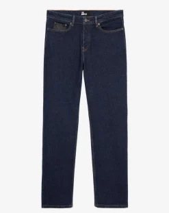 Hot The Kooples Jean slim avec poche en cuir bleu