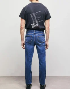 Homme The Kooples Jean Slim délavé bleu denim