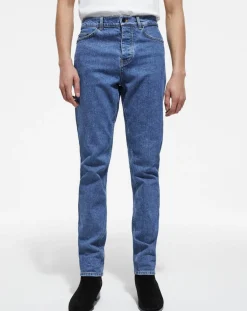 Homme The Kooples Jean Slim délavé bleu denim