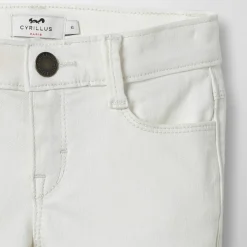 Enfant Cyrillus Jean Slim en Coton mélangé blanc