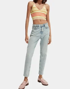 Femme Scotch & Soda Jean Slim Fit bleu clair