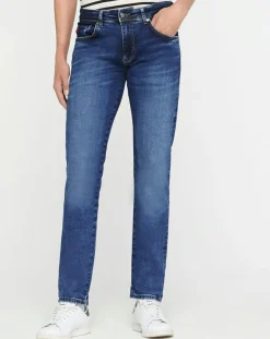 Homme Hackett London Jean Slim Fit Moustache bleu moyen