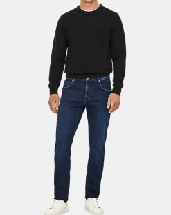 Homme Hackett London Jean Slim Fit Power Flex bleu moyen