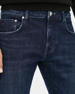 Homme Hackett London Jean Slim Fit Power Flex bleu moyen