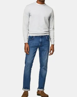 Homme Hackett London Jean Slim Fit Wash Flex bleu moyen
