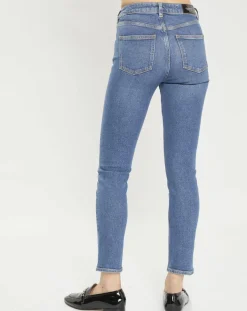 Femme Scotch & Soda Jean Slim High Five Taille Haute bleu