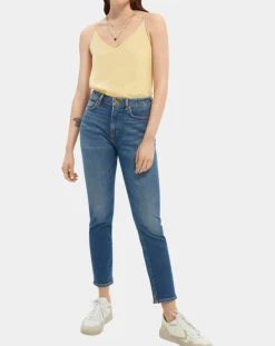Femme Scotch & Soda Jean Slim High Five Taille Haute bleu