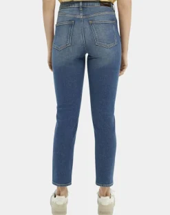 Femme Scotch & Soda Jean Slim High Five Taille Haute bleu