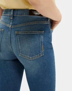 Femme Scotch & Soda Jean Slim High Five Taille Haute bleu
