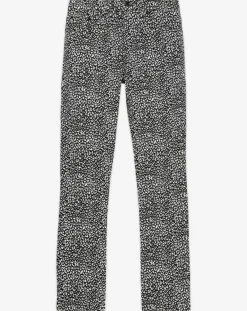 Online The Kooples Jean Slim Punk Léopard noir